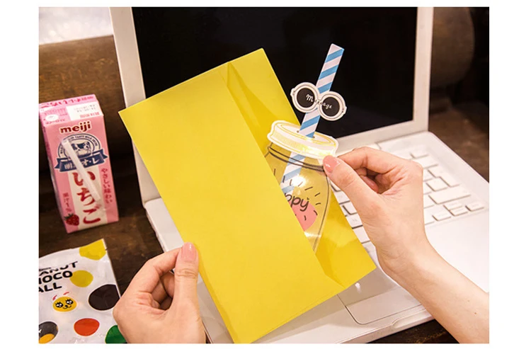 Креативное письмо с днем рождения конверт бумага Новинка сменный картридж поздравительная Почтовая открытка подарок