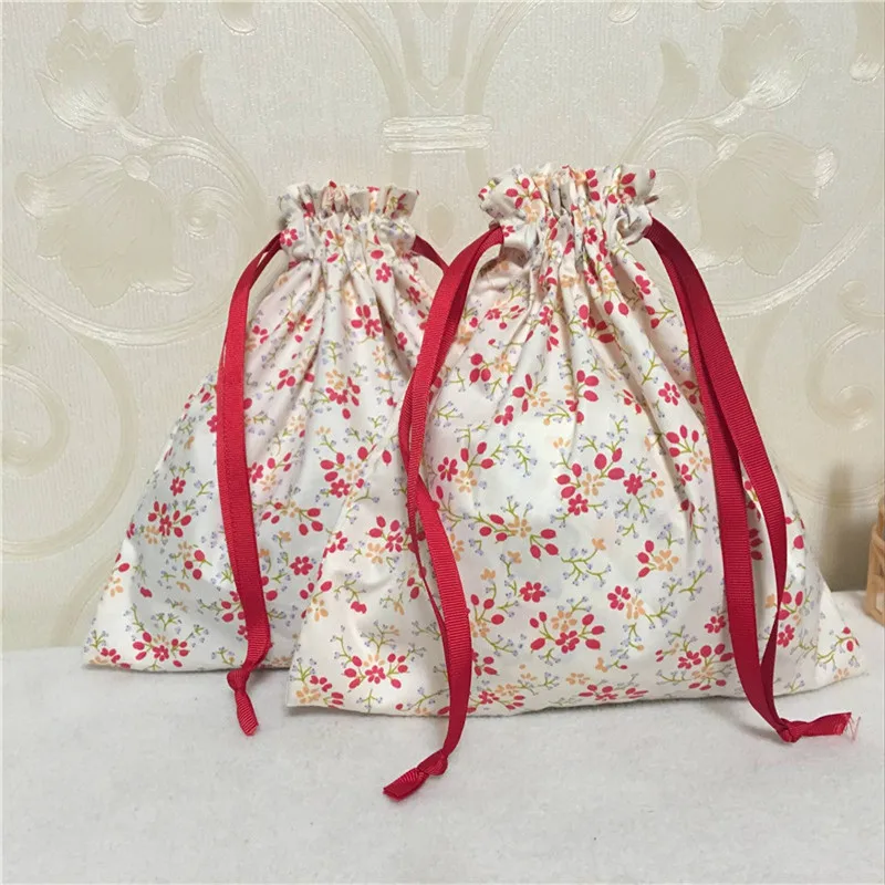 YILE Cotton Twill Drawstring Travel Sorted Organizer Bag Party Gift Bag