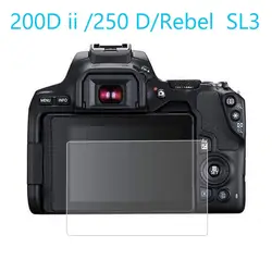 Закаленное Стекло Экран протектор для Canon EOS 200D Mark ii MK2/250D/Rebel SL3/поцелуй X10 Камера крышка защитная пленка защитная