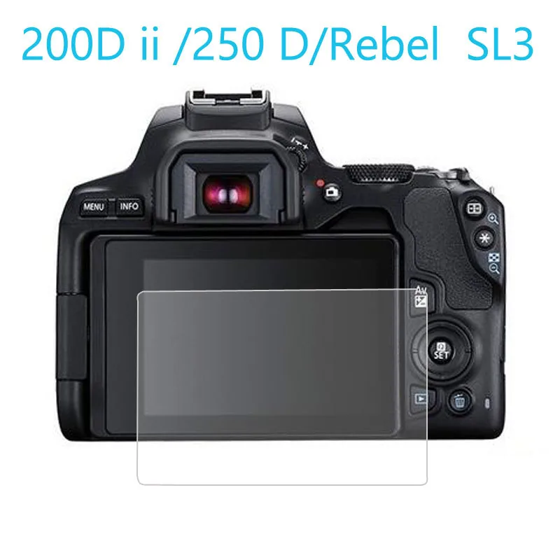 2x Canon EOS 600D Rebel T3i Cámara LCD Pantalla Protector Protector Protector De La Película