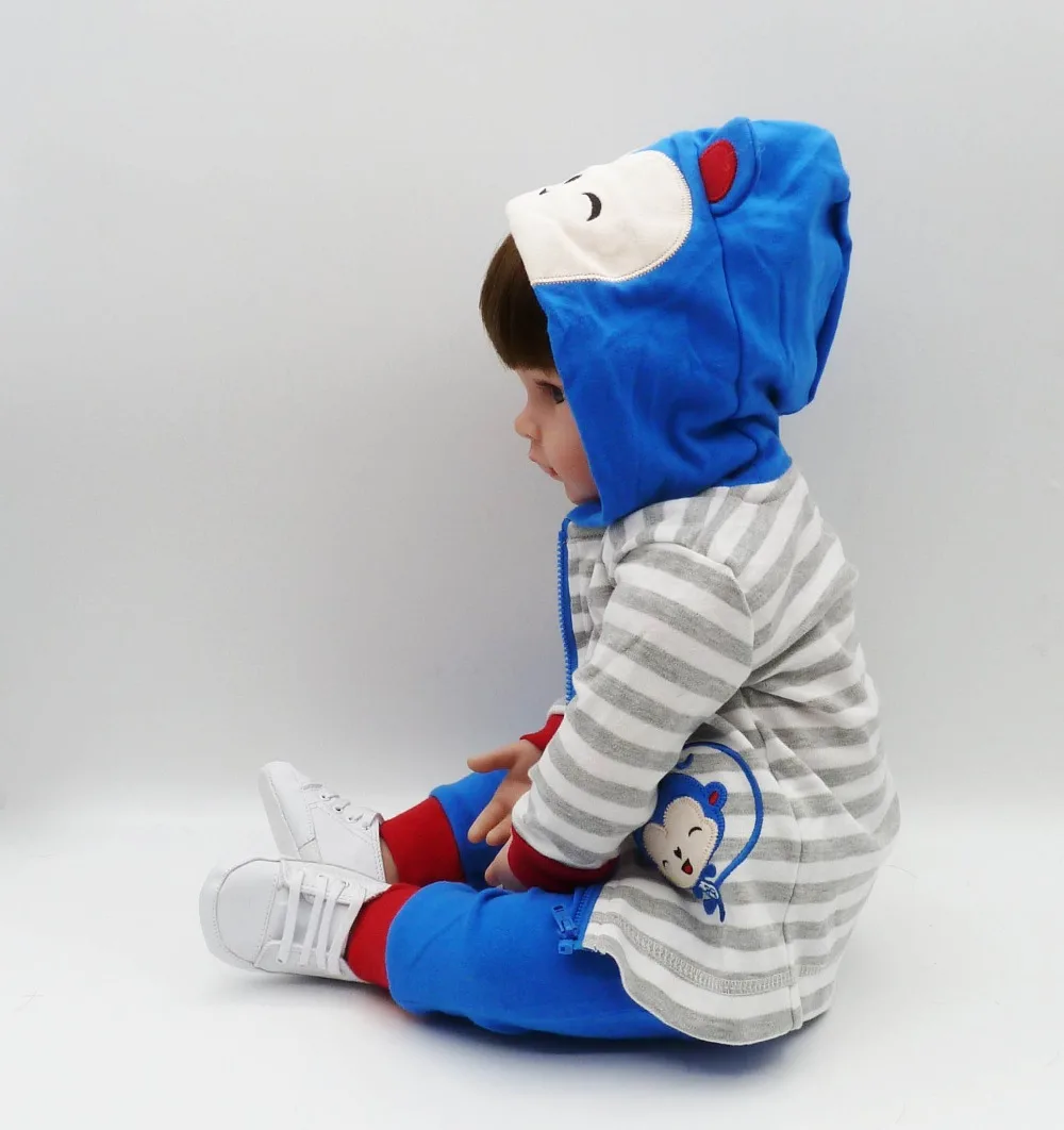 47 см детские игрушки куклы Мягкие силиконовые виниловые Bebe Menina Reborne Menino домик