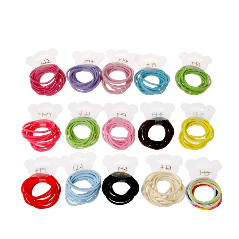 

Top Quality 50Pcs Baby Girls Mini Ring Elastic Hair Bands Tie Gum For Hair Ponytail Holder