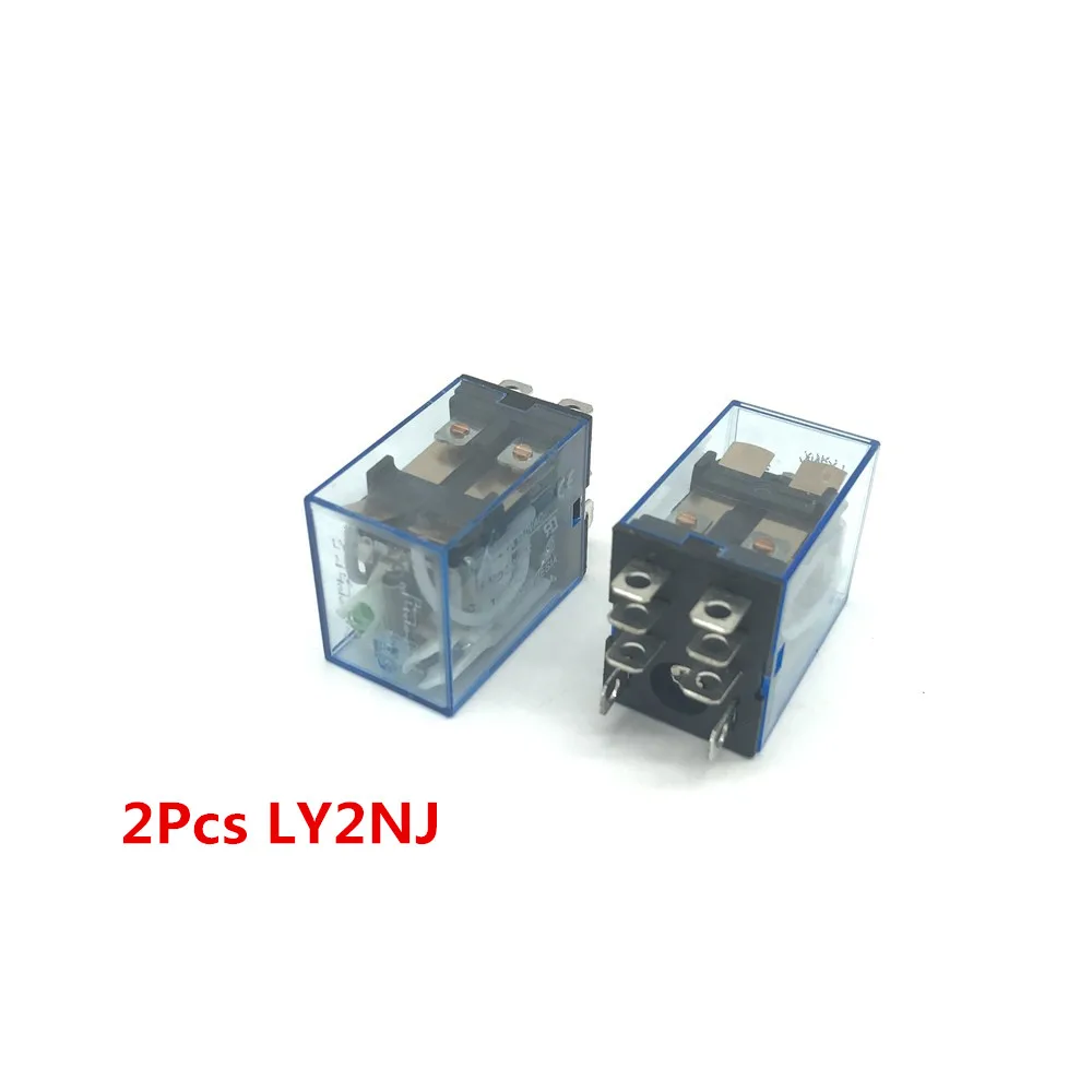2pcs 110V AC Coil Power Relay DPDT LY2NJ HH62P L JQX 13Fin Relays from