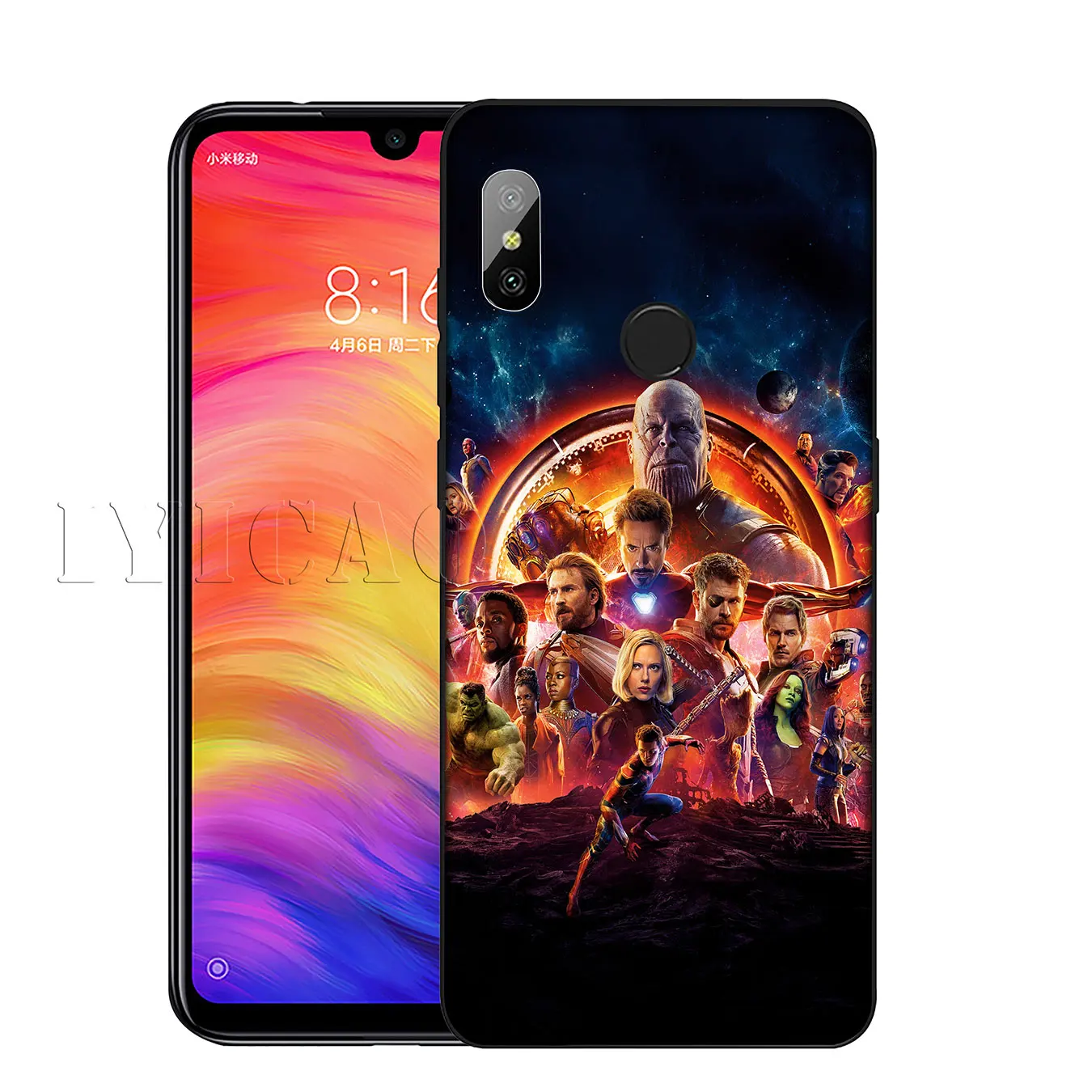 IYICAO Thanos vs avengers Endgame Marvel Soft Silicone Case for Xiaomi Mi 9 8 A2 Lite A1 6 6X pocophone f1 MAX 3 mi9 mi8 mia2