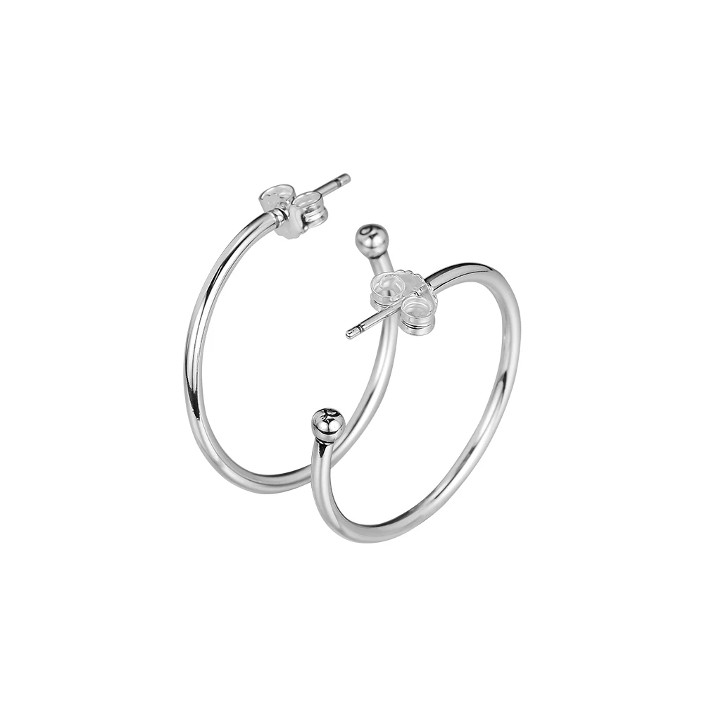 

CKK Medium Hoops of Versatility Hoop Earrings 925 Sterling Silver Original Jewelry Making For Women Anniversary Gift