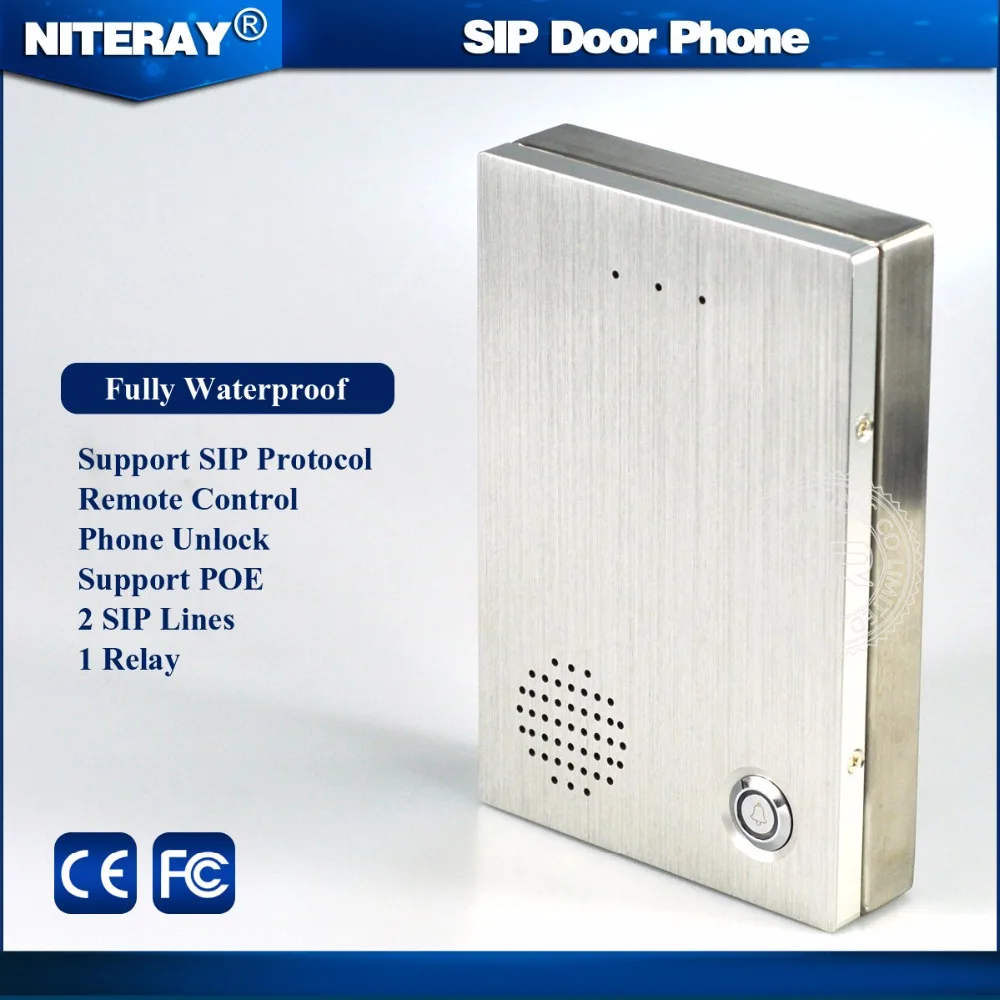 PBX IP Door Phone SIP Intercom Door Phone with doorbell feature & waterproof design Wholesale Security & Protection