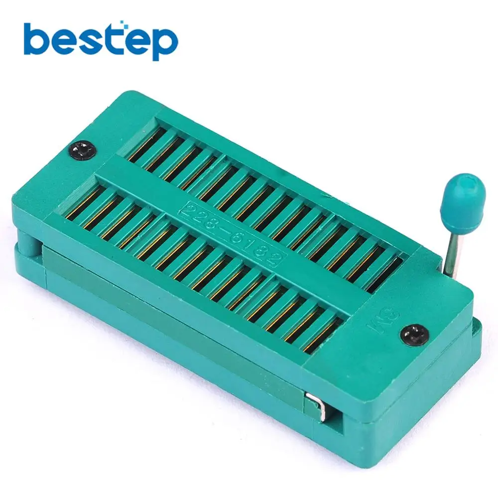 1PCS 28 Pin 28P Lock Seat Universal ZIF Socket IC Test and Program