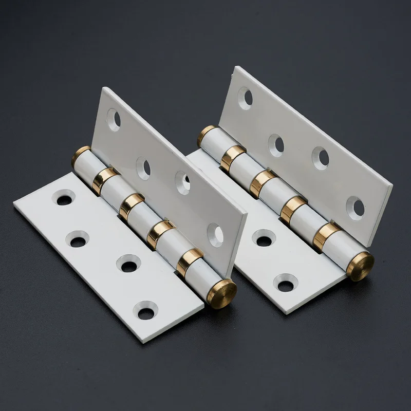 

2018 New Lock Fechadura Free Shipping Epe Ivory White Porcelain Hinges 4 "thickening Stainless Steel Bearing Door Mute Indoor