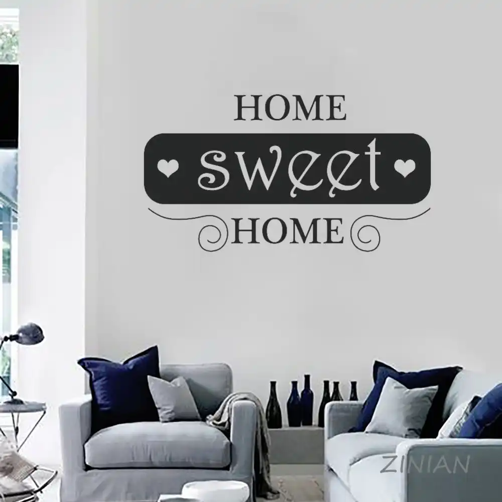 Pegatinas De Pared Con Cita De Dulce Hogar Calcomania Para La