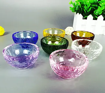 

6cm Crystal Glass Bowl Holy Water Cup Buddhist Utensils Home Decoration