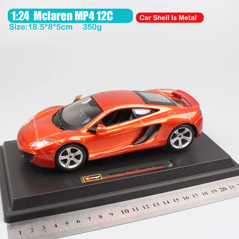 Детские 1:24 весы бренды спортивные гоночные автомобили mlaren F1 MP4-12C модели купе Diecasts& Toy Vehicles автомобили bburago thumbnails подарки