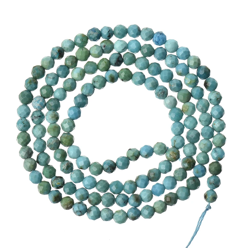 

Dark Blue Stone Faceted 3-2mm Hubei Turquoise Making Diy Bracelets Neckalce Suitable For Noble Character Loose Beads 15inch H556