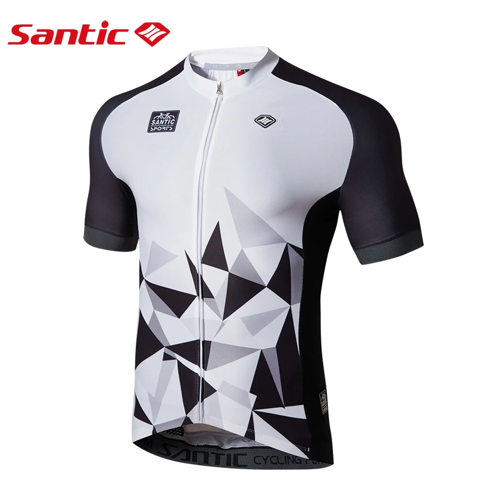 Santic Мужская короткая майка для велоспорта Pro Fit высокоэластичная ткань