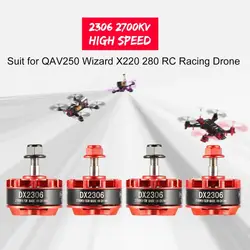 4 шт. D2306 2306 2700KV 2-4 S CW/CCW безщеточный для QAV250 мастер X220 280 Радиоуправляемый Дрон вертолета самолета Multicopter