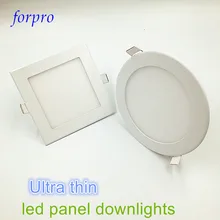 20 шт./лот dimmable Панель свет 3w4w6w9w12w15w18w25w светильники площадь потолочные светильники с драйвером питания 110V220V230v