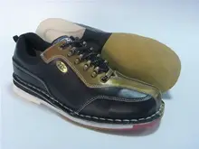 100% quality hot sale gold with black professional bowling shoes