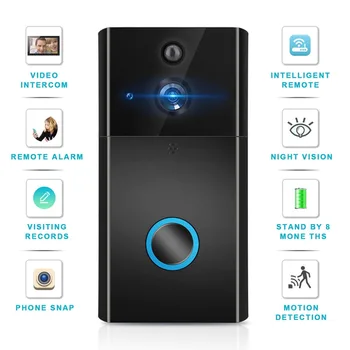 

Intercom Wifi Video Door Bell Wireless Wifi Doorbell with 720P HD Camera Intelligent Door Phone