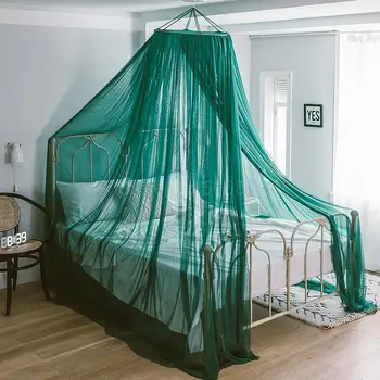 

Japanese Simple Pure-colour Mini-cap Mosquito Nets Dome-top Bed Encrypted Ground-type 2018 New Product 1.2m 1.3m