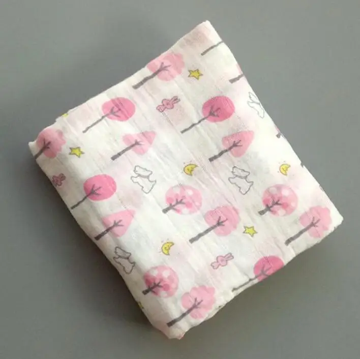 Новое подлинное муслиновое детское одеяло для пеленания, хлопок, 115*115 см, конверт, обертка для новорожденных, супер мягкое детское постельное белье, пеленки 1088221 - Цвет: COLOR16