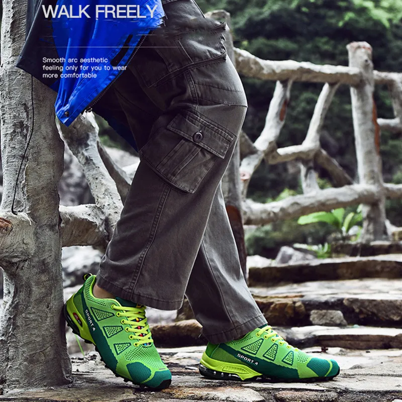 Мужские кроссовки водонепроницаемые треккинговые мужские треккинговые ботинки обувь для альпинизма уличные мужские походные ботинки охотничья спортивная обувь Flyknit