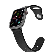 Кожаный ремешок для apple watch band apple watch 5 4 3 44 мм/40 мм correa iwatch band 42 мм/38 мм pulseira браслет аксессуары для часов