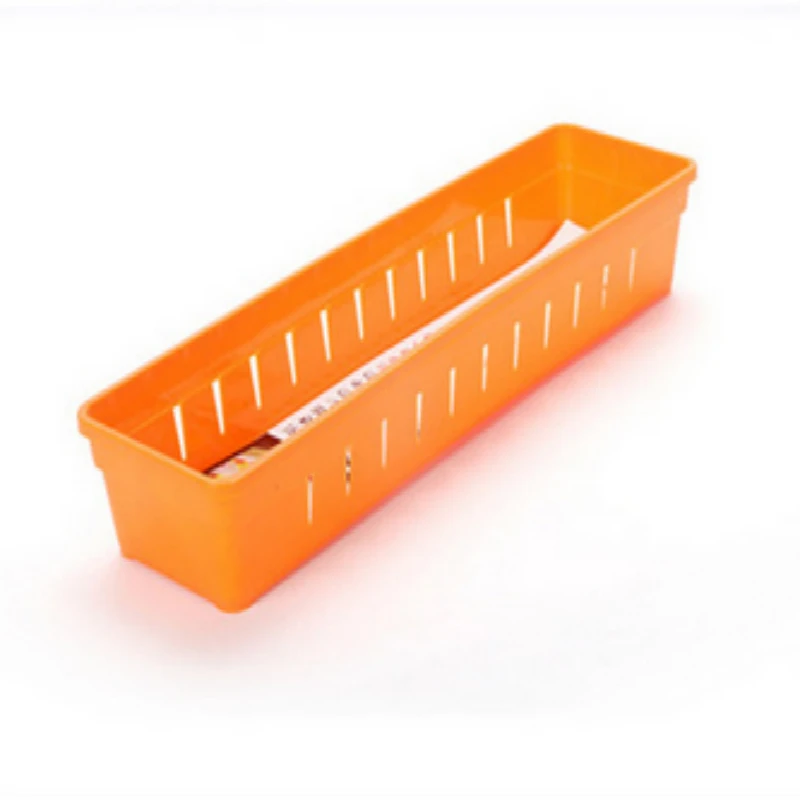 DIY Регулируемый ящик коробка Хлопушка ящик Органайзер с разделителем для хранения - Цвет: Оранжевый