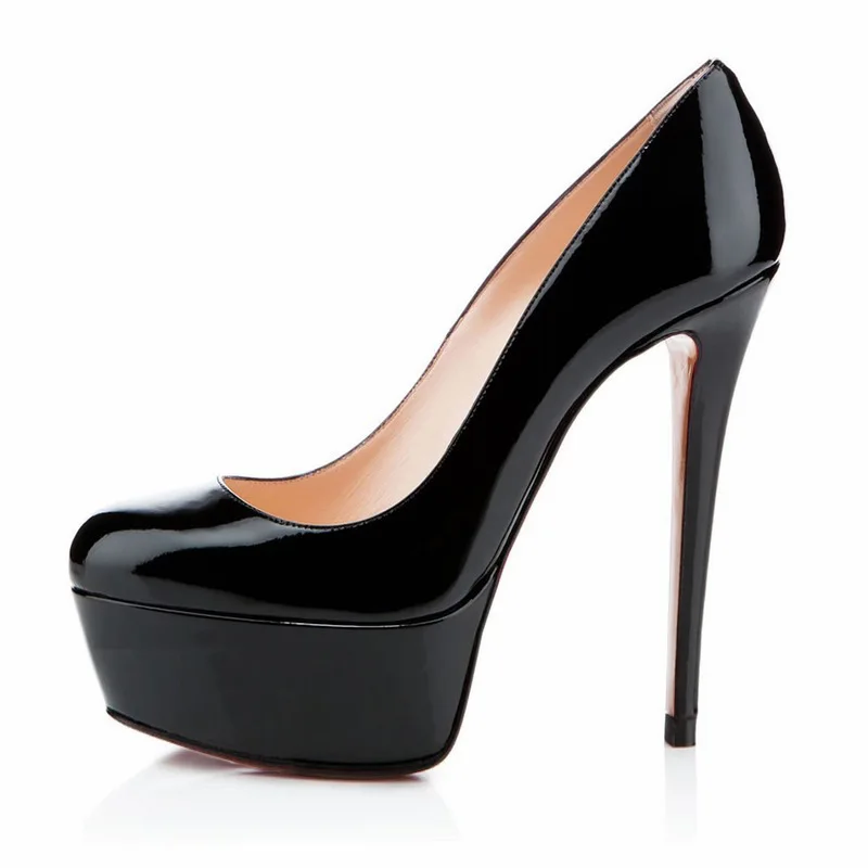 Женские туфли лодочки на платформе очень высоких каблуках Shoes14cm пикантные