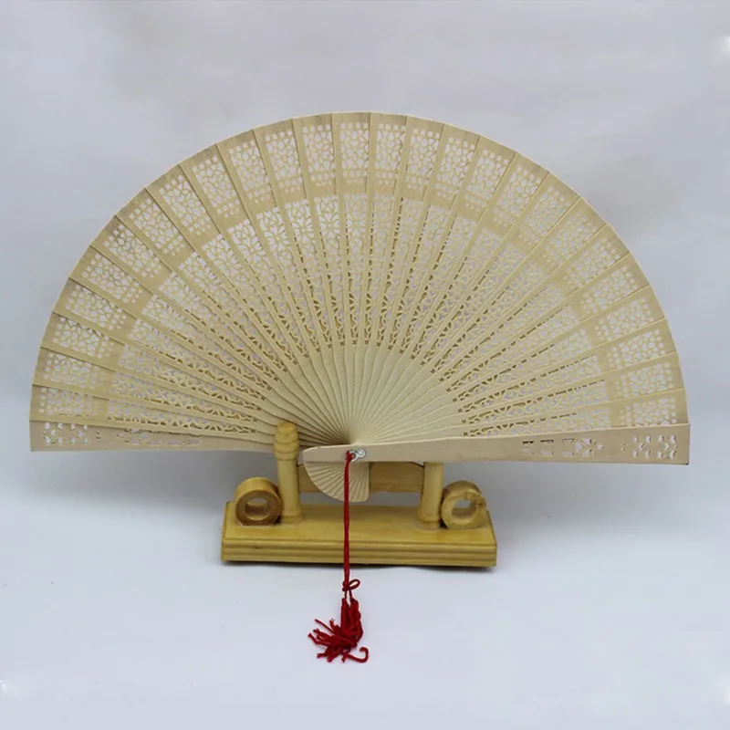 Aromatic Wood Pocket Folding Hand Held Fans Elegent Home Decor Party 