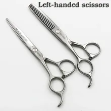 6 pulgadas Zurdo juegos de tijeras De Corte y tijeras de Entresacar tijeras de Peluquero Tijeras de Peluquería Profesional de Alta calidad
