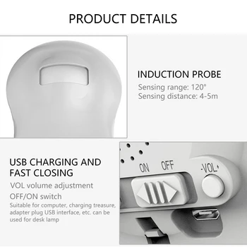 

Door Magnetic Induction Welcome Doorbell Anti-theft Entry Alarm Door Open Sensor Safety Alert