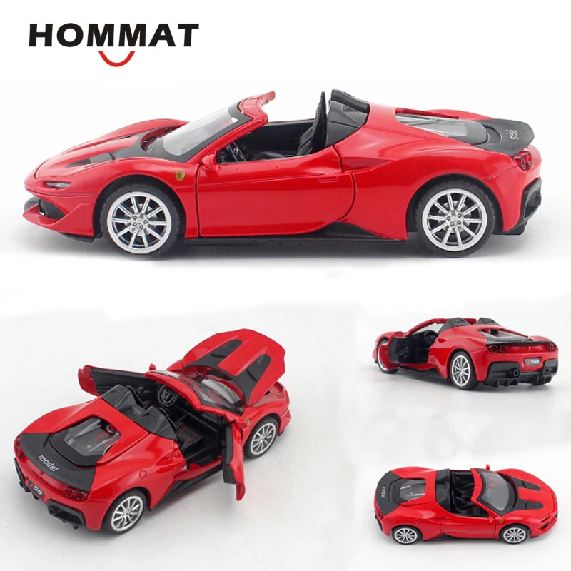 Модель спортивного автомобиля HOMMAT 1/32 J50 модель суперавтомобиля из сплава 1:32 под