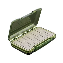 1 шт. пенопластовый водонепроницаемый ящик для хранения приманки с крюком для ловли нахлыстом пластиковый двухсторонний чехол для приманки Удобный для переноски#2M07