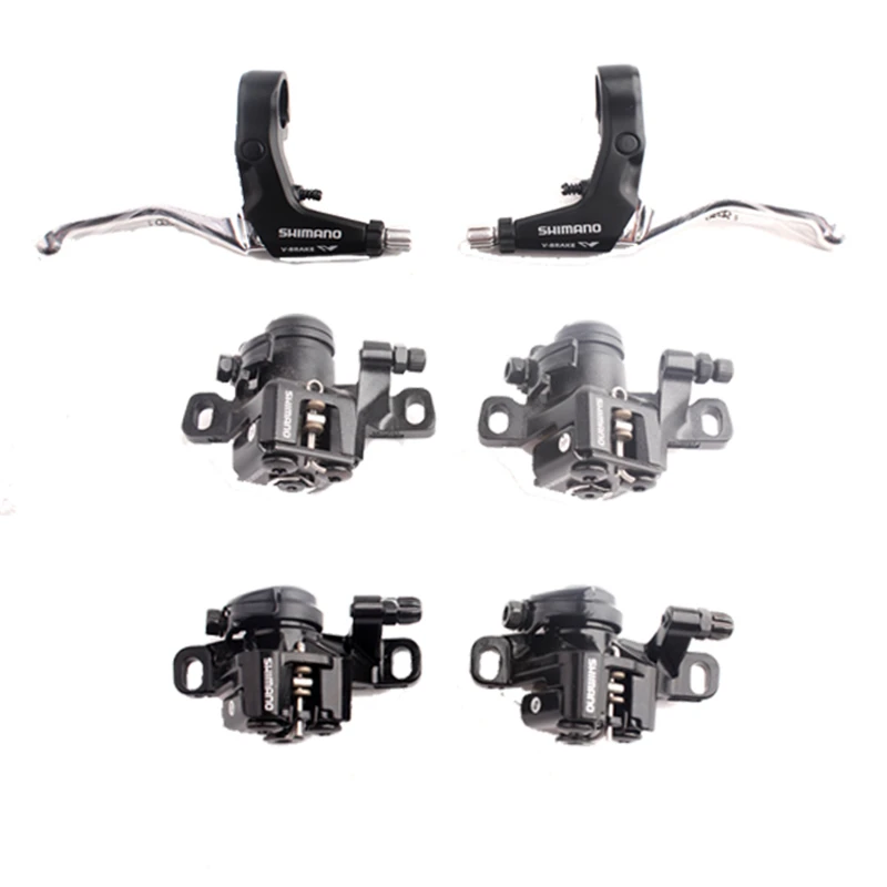 

FREE SHIPPING SHIMANO M421 M375 M416V 1 Pair Universal Full Aluminum Alloy Bicycle Brake Handle Mountain Road Bike Brake Lever