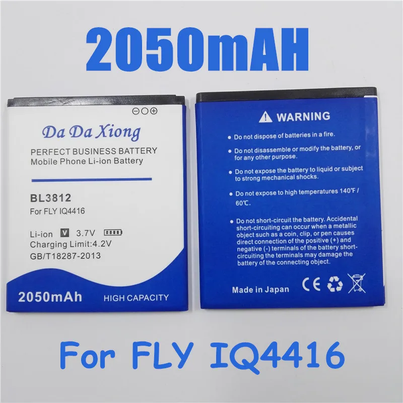 BL3812 аккумулятор 2050 мАч для Fly IQ4416 3812 BL высокого качества | Мобильные телефоны и