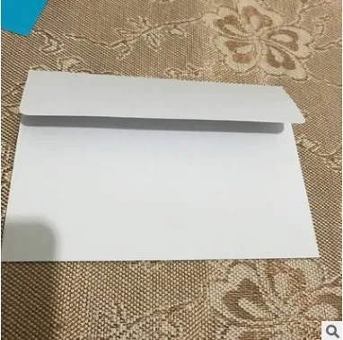 10 шт./упак. 17x12 см DIY пустой Бумага конверт открытка с буквенным принтом хранилище канцелярских товаров Бумага подарок - Цвет: White