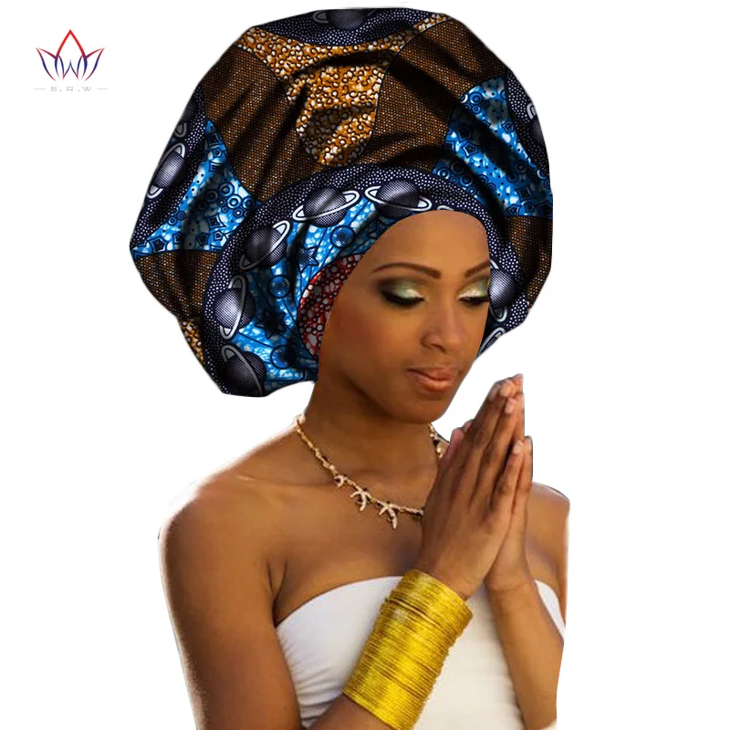 Новые модные африканские головные уборы для женщин Сладкий головной платок для леди высокое качество хлопок африканские женские головные уборы WYC001
