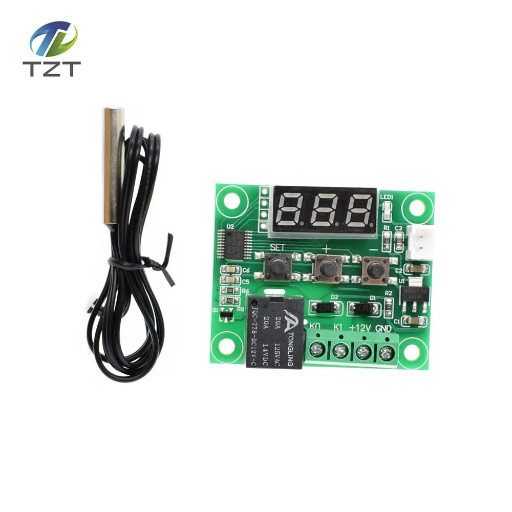 

1PCS W1209 DC 12V heat cool temp thermostat temperature control switch temperature controller thermometer thermo controller