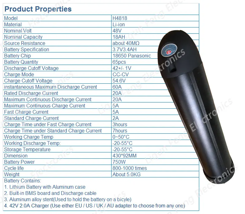 Flash Deal US EU AU No Tax Electric Bicycle 48V 18AH Kettle Lithium Battery 48V 18AH Water Bottle EBike for Panasonic cell li-ion Battery 1 Flash Deal US EU AU No Tax Electric Bicycle 48V 18AH Kettle Lithium Battery 48V 18AH Water Bottle EBike for Panasonic cell li-ion Battery 1