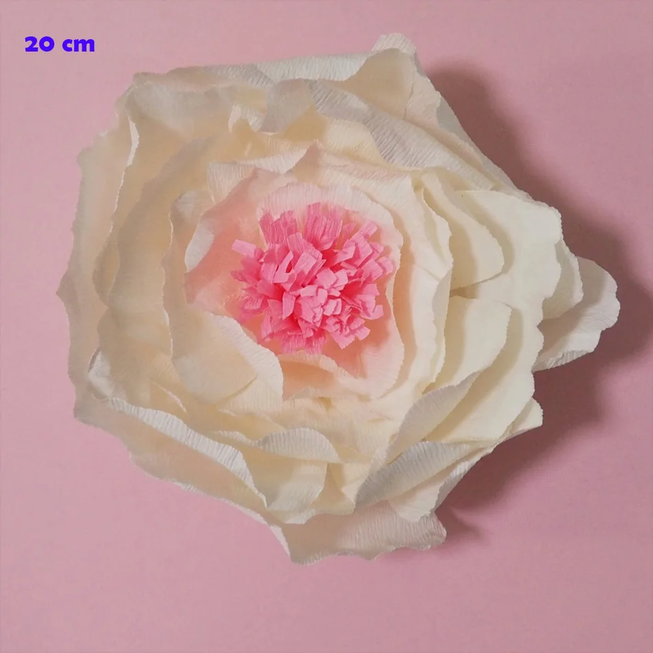 2018 giant crepe paper flowers artificial flores artificiale 6pcs 5 giant crepe paper flower