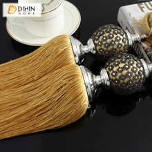 Золотой теннисный мяч занавес крюк висячий шар повязки обхвата украшения кисточкой кулон