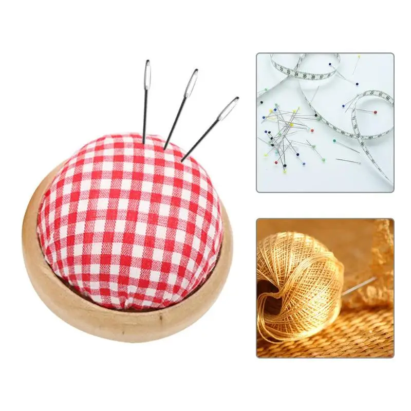 

1PC Mini Ball Shaped DIY Craft Needle Pin Cushion Holder Sewing Accessories Needle Pad Pincushions