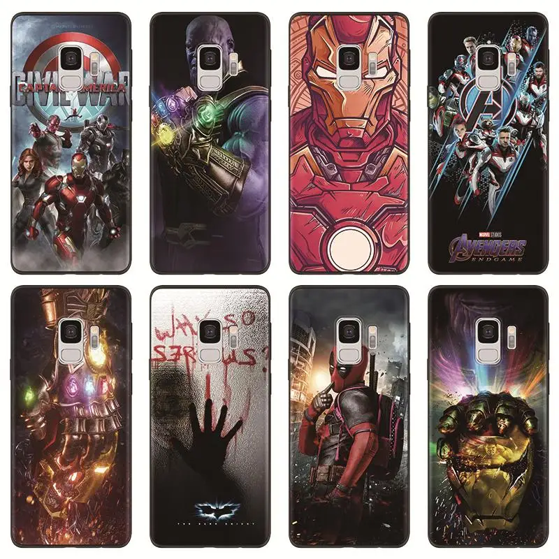 

TPU Soft Case For Coque Samsung Galaxy S10 S8 S9 Plus A6 A7 A8 Plus A9 2018 A50 A30 A40 A70 A5 2017 2016 Marvel Avengers Case