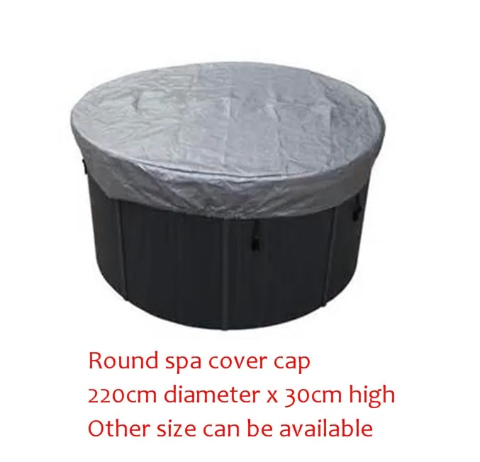 ROUND spa cover cap bag 220cm diameter x 30cm high Other Size can be availablein Spa Tubs from