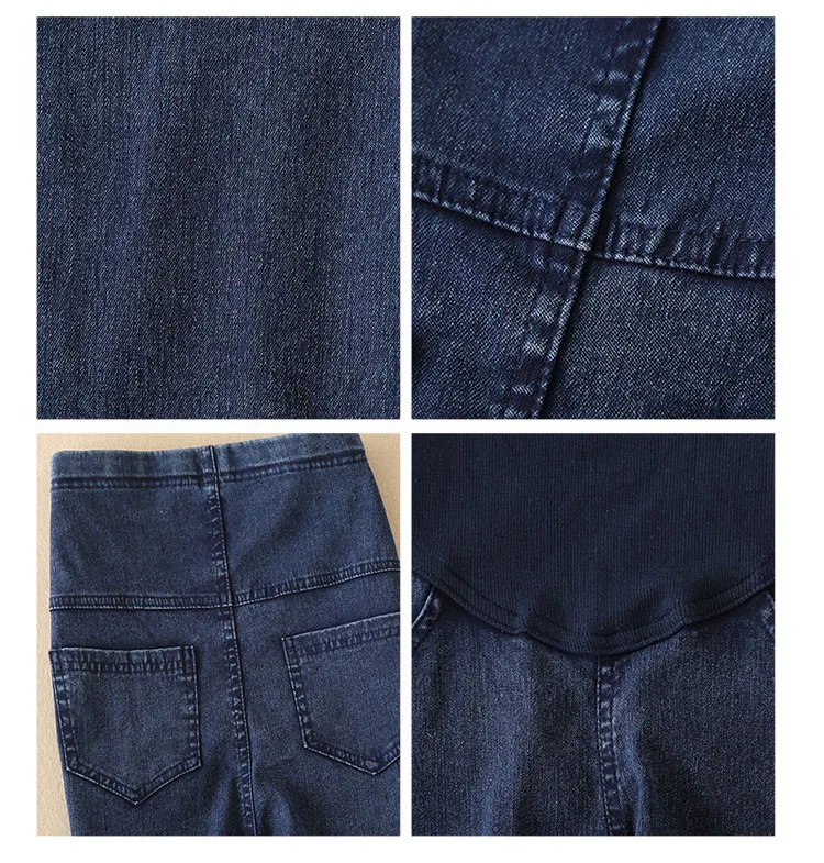 Узкие джинсы для беременных Для женщин беременных брюки костюм из тянущейся ткани для кормления Высокая Талия Брюки для беременных джинсы осенняя одежда