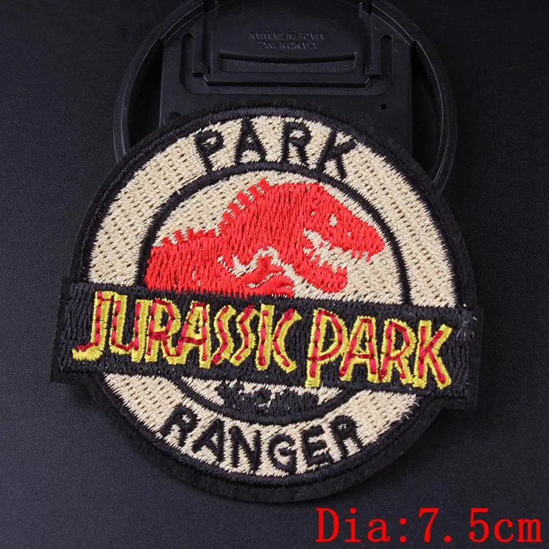 Prajna нашивка в виде хиппи kanagawa Wave Iron On Embroidered Patches для одежды нашивка в полоску Ван Гог странные вещи аппликация - Цвет: Коричневый