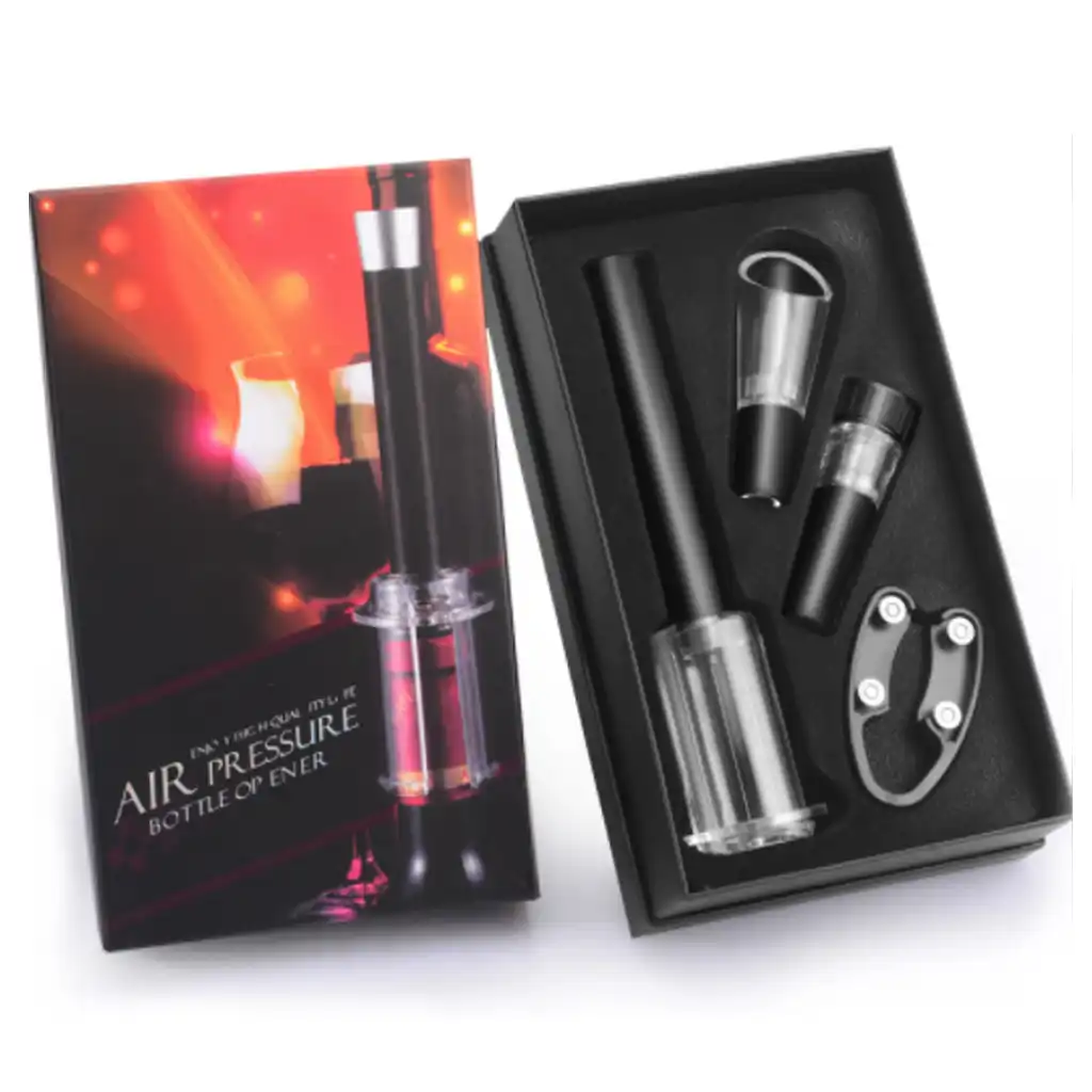 4 Pcs Multi Function Wine Opener Set Air Pressure Pump Wine Bottle Opener Vacuum Stopper And Wine Pourer Twist Bottle Opener Aliexpress