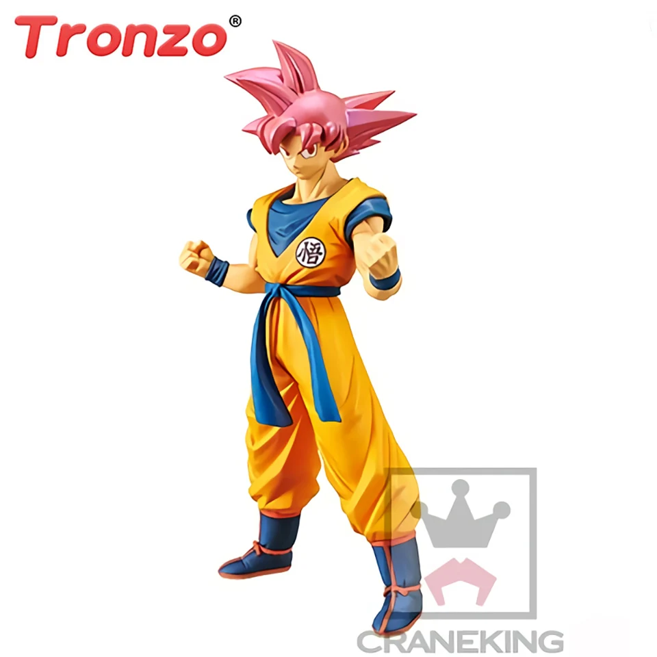 Tronzo Оригинал Banpresto действие фигурка Dragon Ball Супер Saiyan Бог Гоку красные волосы ПВХ Рисунок Модель SSJ Goku фигурки в наличии