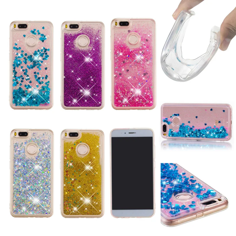 

Glitter Quicksand Soft Silicone Phone Case Cover Shell Coque Funda for xiaomi Redmi 4A 4X 5 5A 5Plus Note 4 4X 5A 5 Pro Mi 5X A1