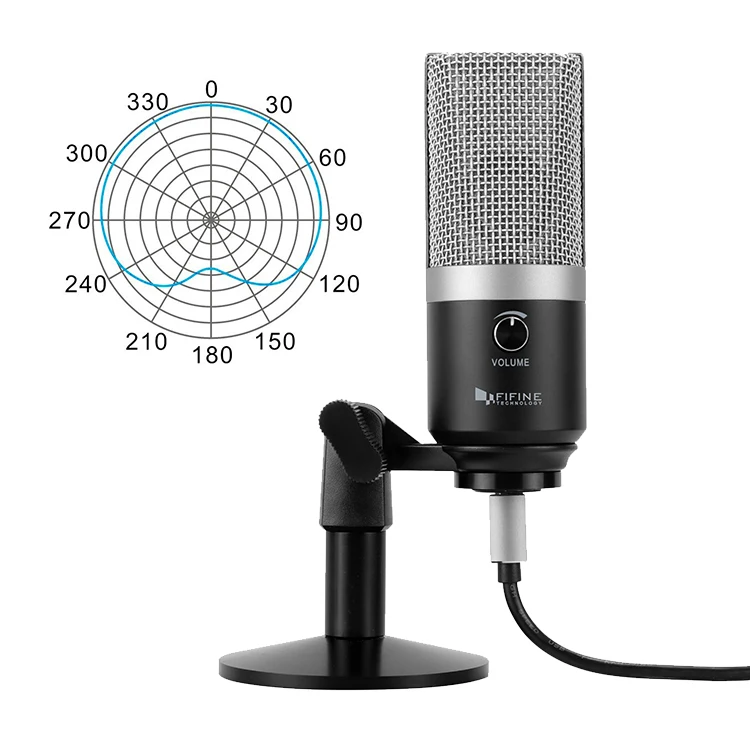 FIFINE a micrófono USB para ordenador portátil Mac y computadoras para grabación de Streaming Twitch voz off Podcasting para Youtube Skype K670 - 2