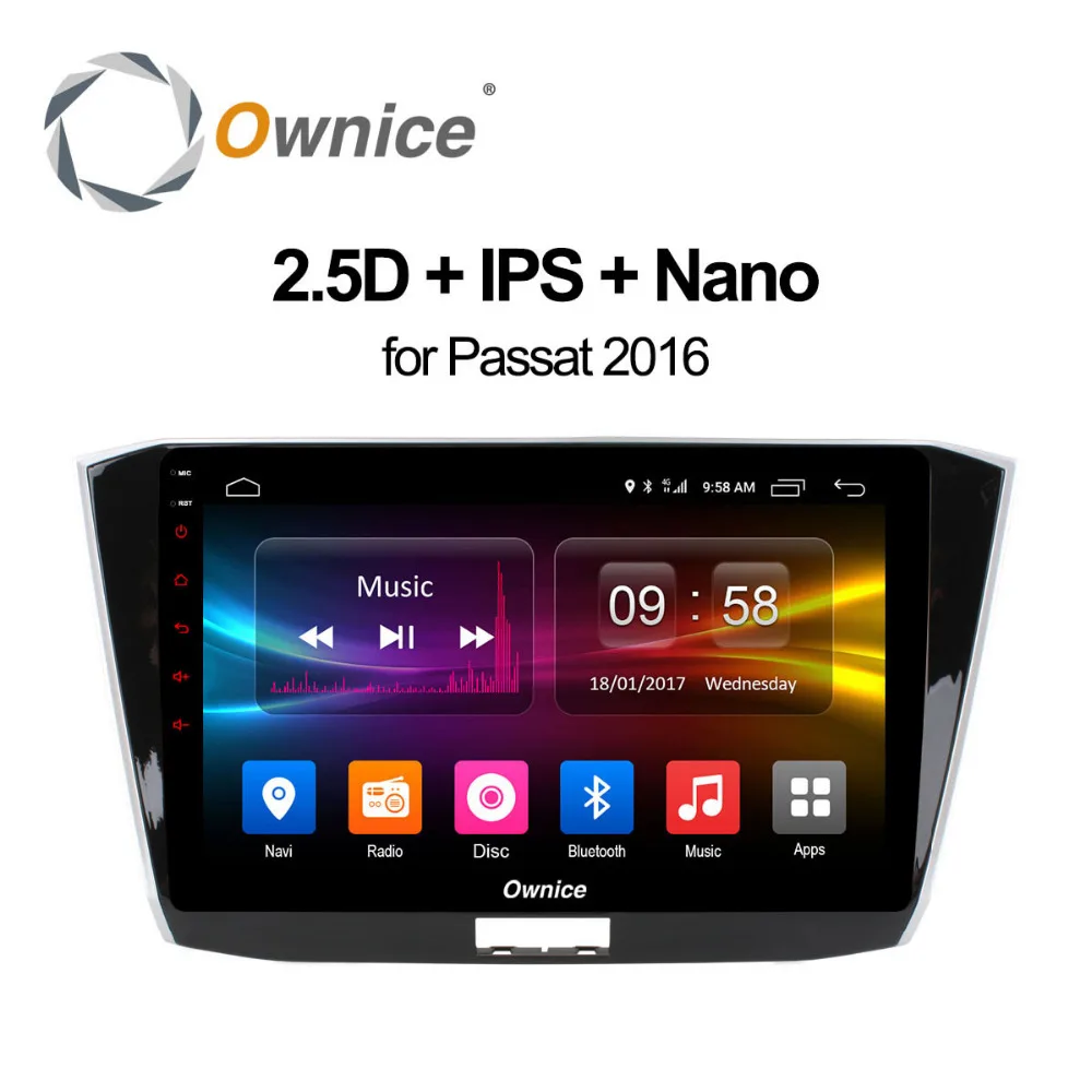 Top Android 8.1 2GB RAM 8Core 4G SIM LTE CAR DVD Player GPS Map Bluetooth 4.0 RDS Radio Wifi camera tv TPMSfor VW Passat 2016 0